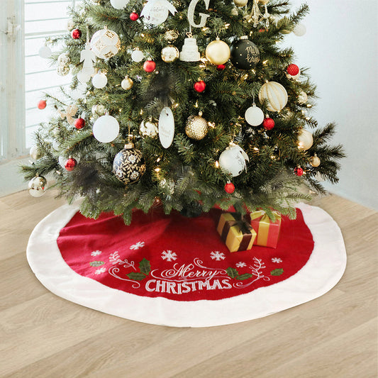 Falda para árbol de Navidad con decoración para la base del árbol