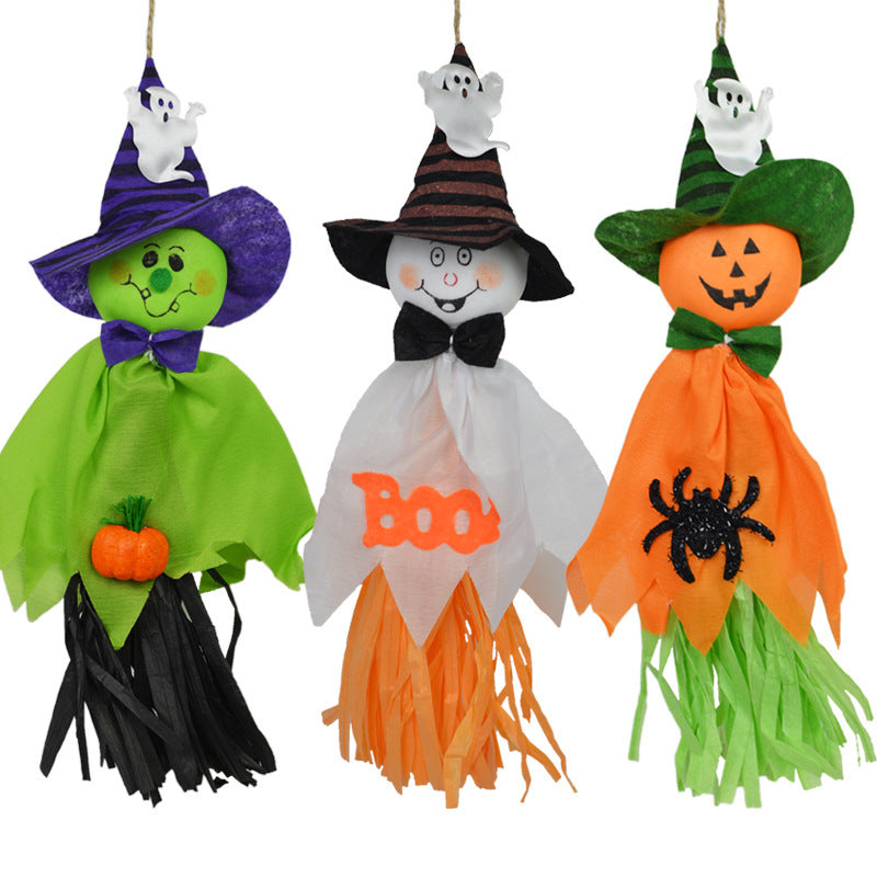 Accesorios de decoración de guirnalda fantasma colgante calabaza