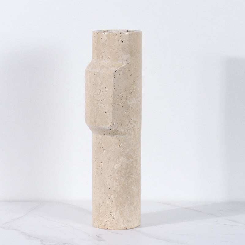 Modern Light Luxury Natural Marble Vase Decoration