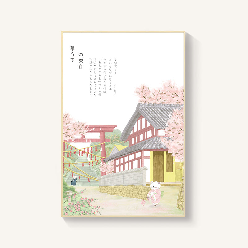 Japanese-style Room Decoration Cherry Blossom Landscape Painting Restaurant Bedroom Sushi Restaurant Mural