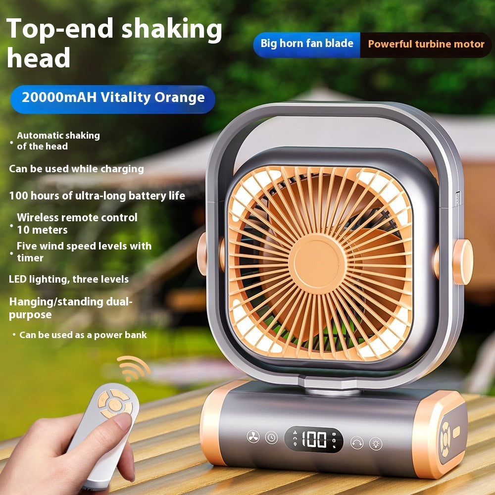 Ventilateur de Camping, circulateur d'air Rechargeable d'extérieur, Portable et polyvalent