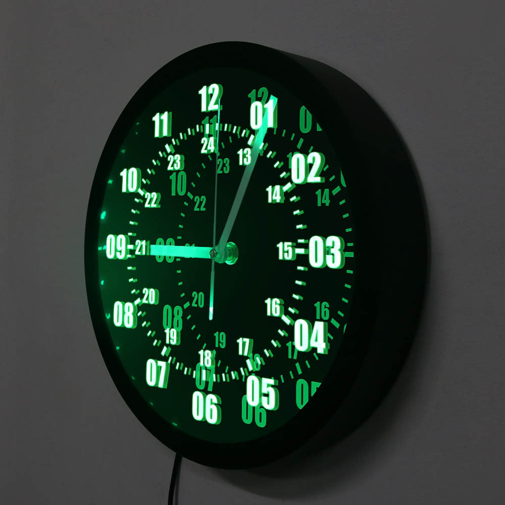 Reloj digital para decoración del hogar.