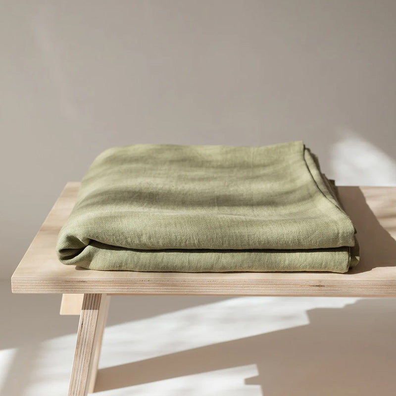 Ins Style Nordic Pure Linen Bed Sheet