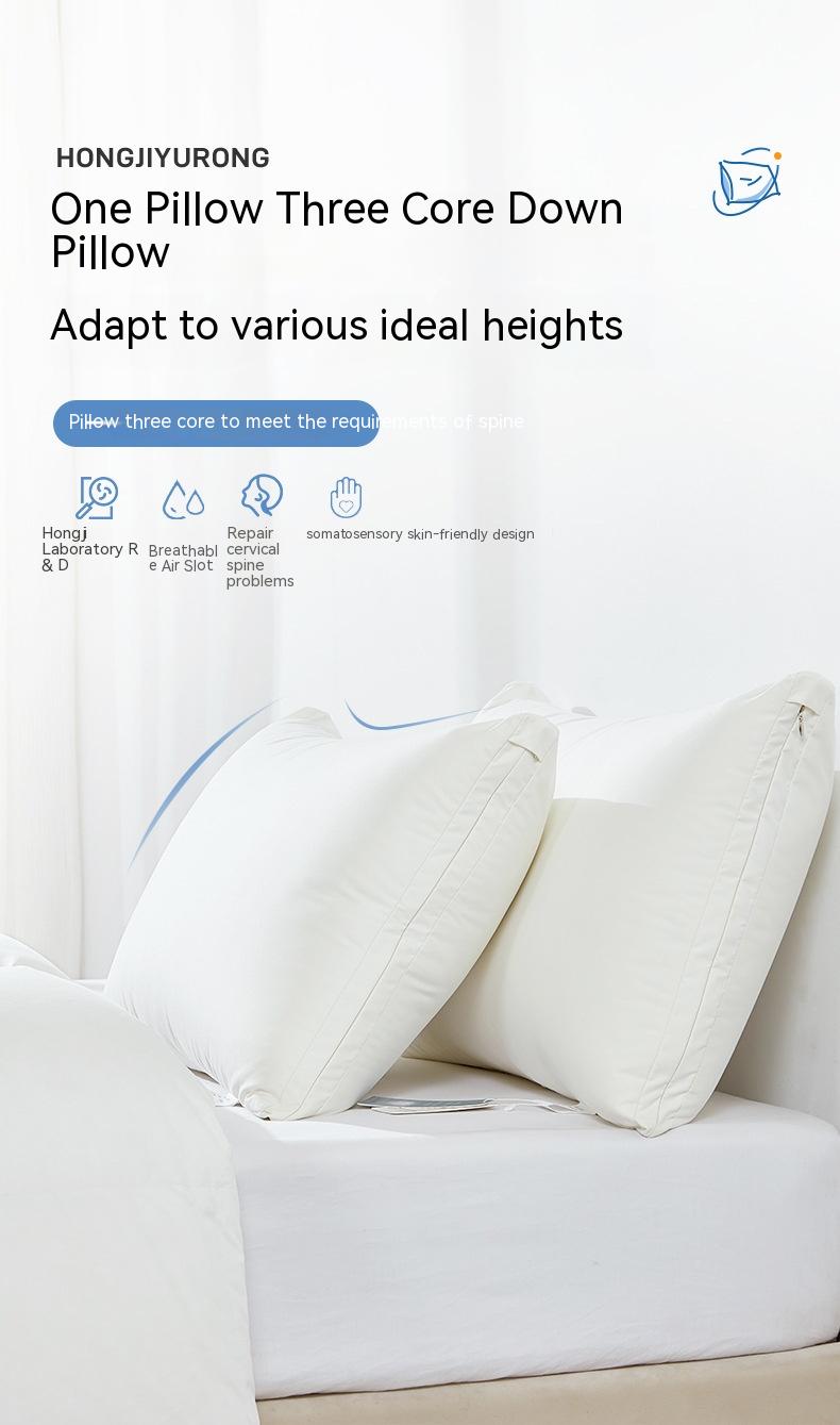 Down Home Cervical Spine Three-layer Adjustable Pillow