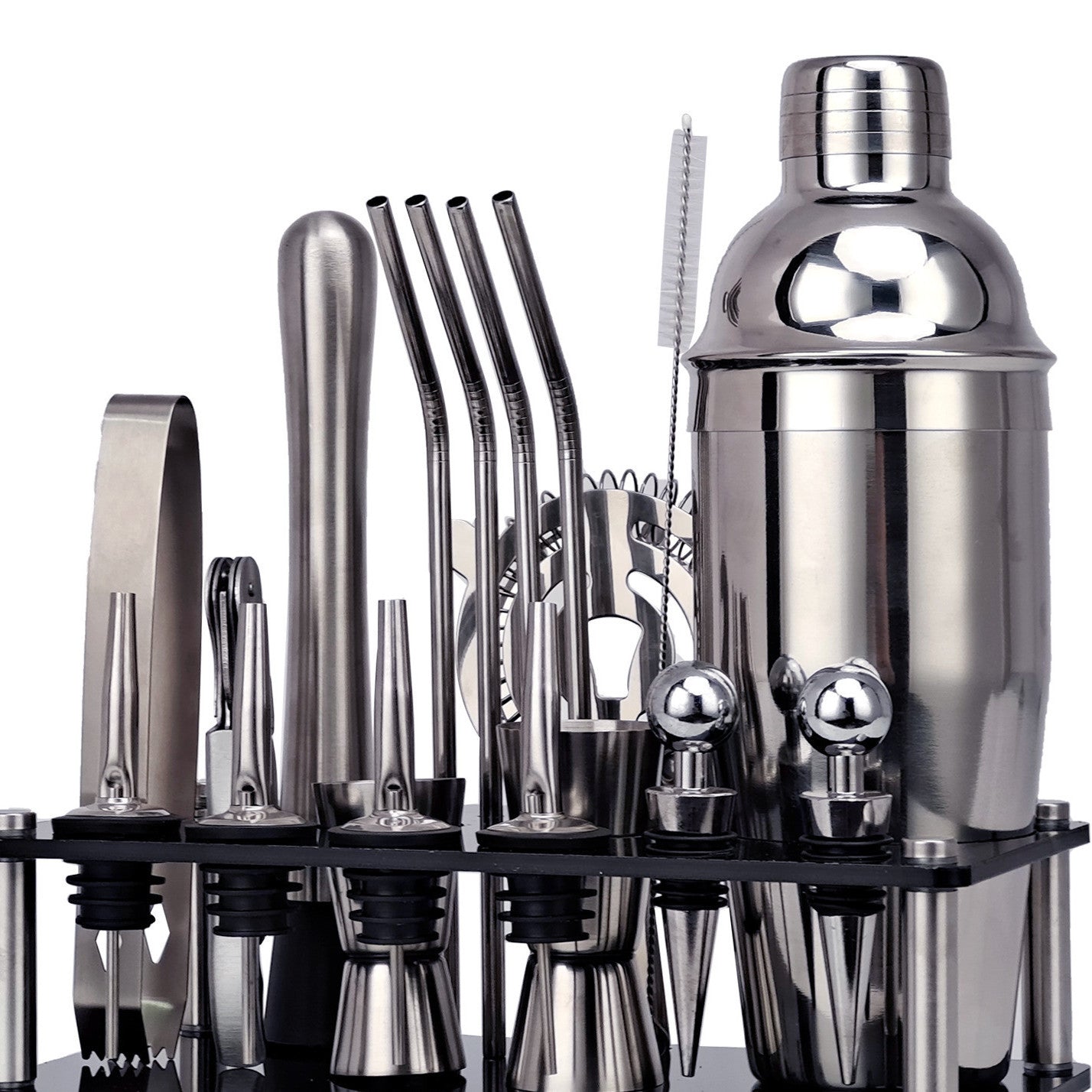 20-piece Set Of Stainless Steel Cocktail Cocktail Shaker Tools