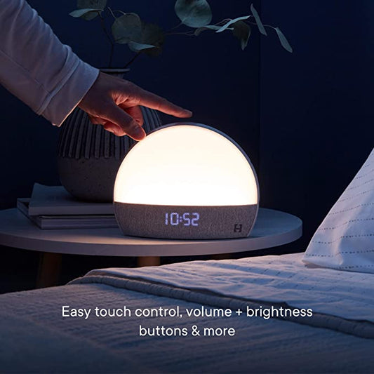 Hatch Restore Reloj inteligente Luz nocturna pequeña Luz de ambiente Monitor de audio para bebé Instrumento para dormir Ruido blanco