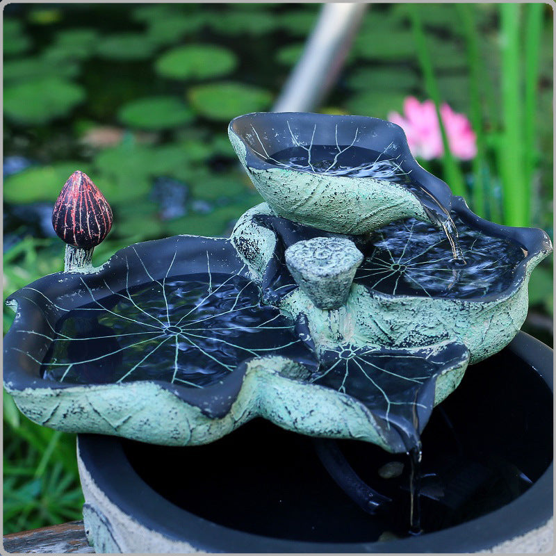 Water Fountain Resin Bonsai Decoration