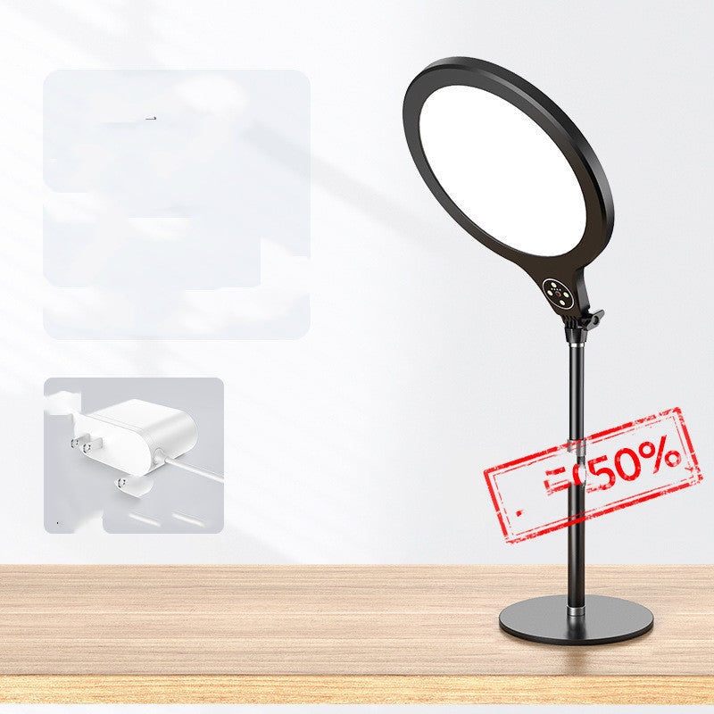 Lampe de beauté pour Photo plein écran, téléphone portable, support télescopique de remplissage au sol pour bureau