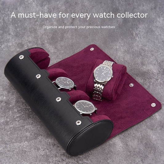 High-end Leather Couple Jewelry Travel Portable Storage Box