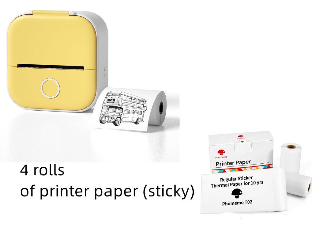 Mini-imprimante d'étiquettes thermiques portable Imprimante photo domestique Imprimante de questions erronées pour étudiants Mini-imprimante d'étiquettes Bluetooth Étiquette de prix