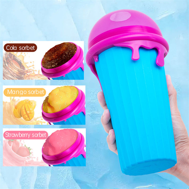 Vaso para granizados de gran capacidad de 500 ml, para exprimir jugos caseros, para verano, para batidos congelados rápidamente, para hacer granizados mágicos, para hacer helados, utensilios de cocina