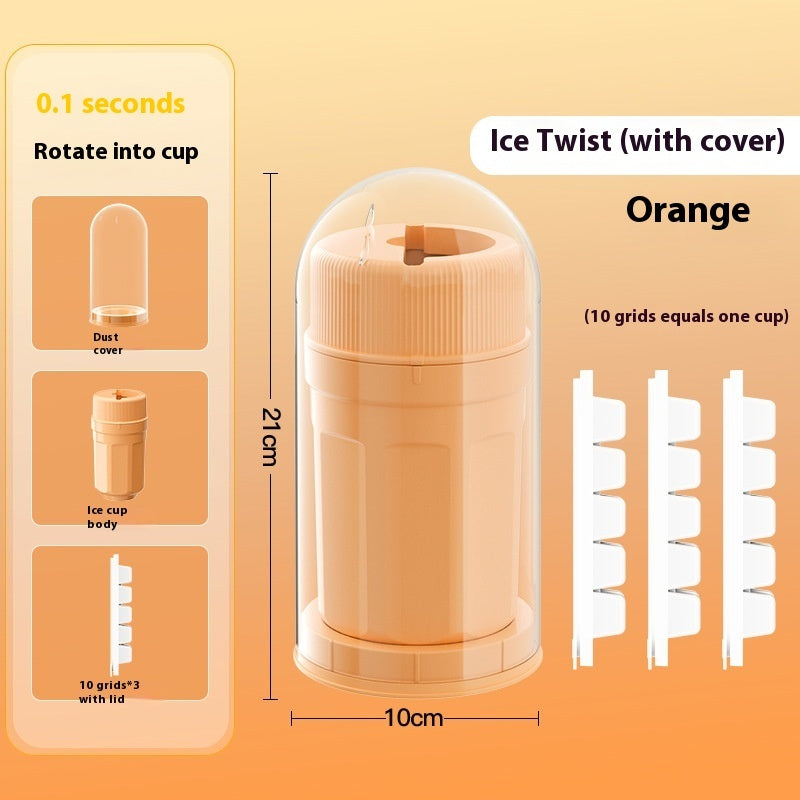 Moule à glaçons rotatif en plastique, tasse de fabrication de glace domestique de qualité alimentaire