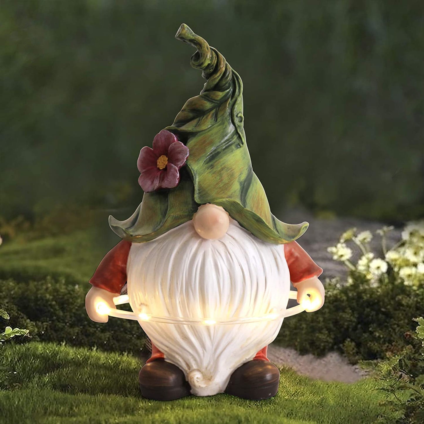 Dwarf White Beard Garden Statue Decoration