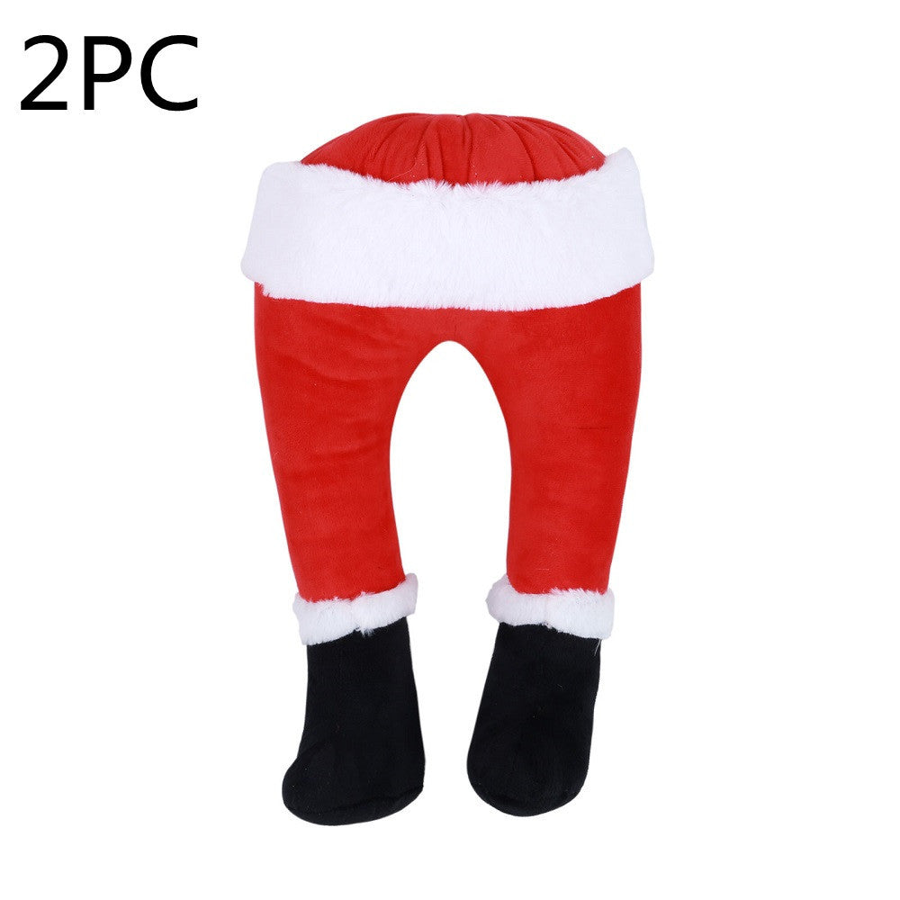 Garden decoration Elf legs Christmas Day