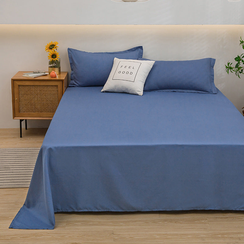 Pure Color Comfort Skin-friendly Cotton FabricAbsorption Breathable Sheets