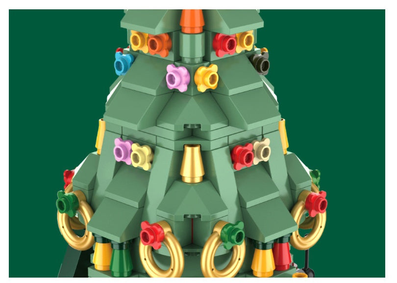 Christmas Tree Blocks Spin Music Box Blocks