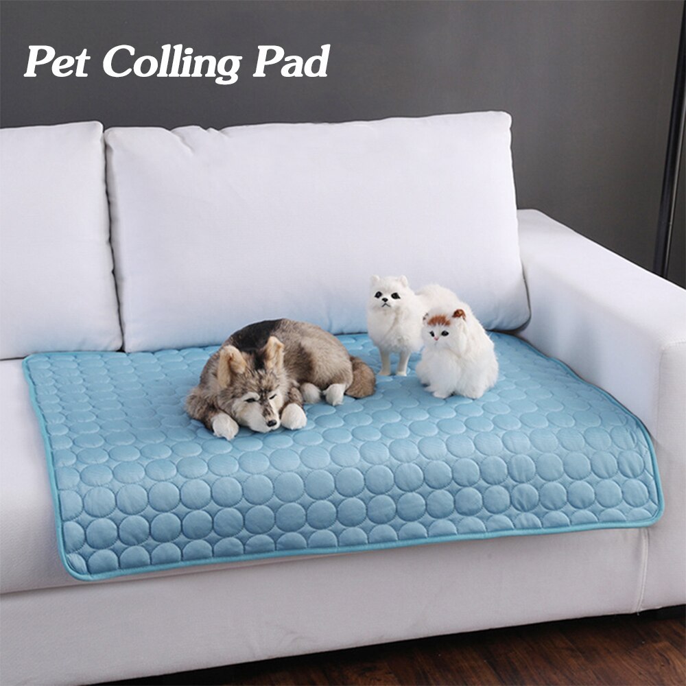 Coussin de nid froid en soie glacée pour chien et chat, pour se rafraîchir en été