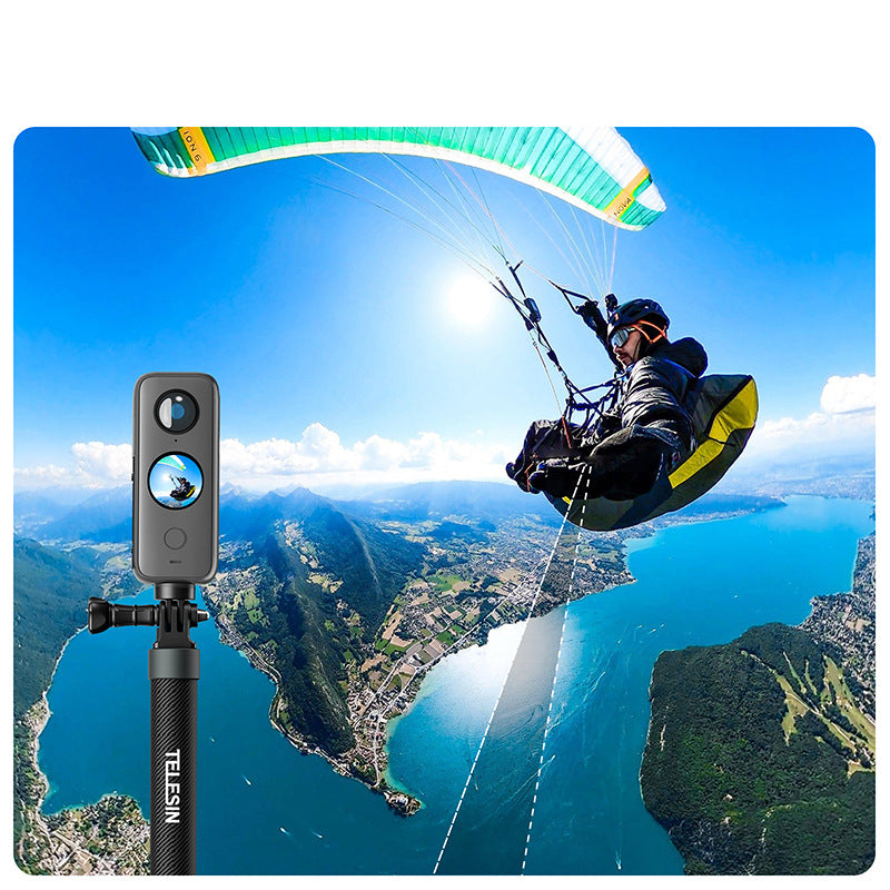 Accessoires de tige d'extension de caméra panoramique Insta360, bâton de Selfie en Fiber de carbone GoPro12 M