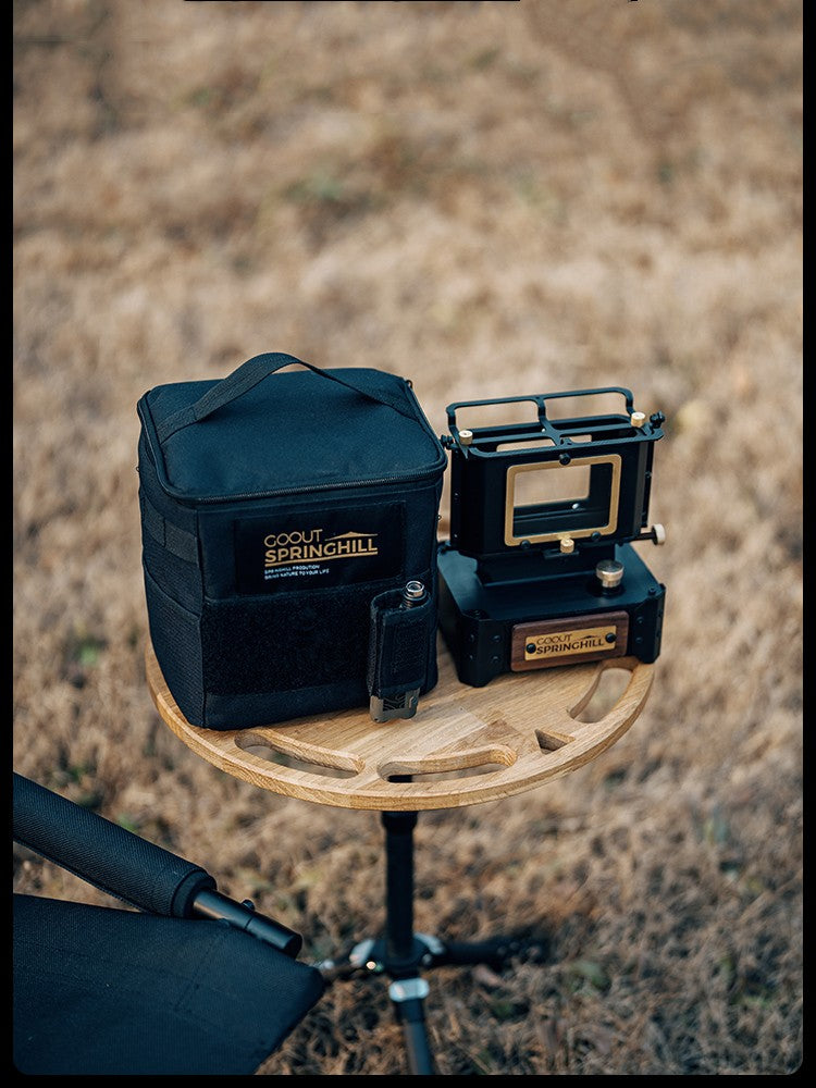 Lampe en verre de Camping, Mini poêle pour faire bouillir le thé