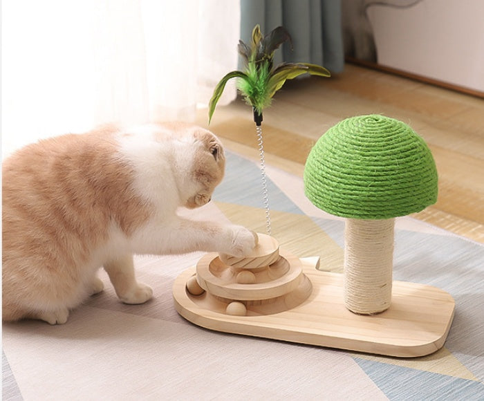 Arbre à chat pour animaux de compagnie, jouets, poste à gratter, meubles pour animaux de compagnie, poste à gratter, griffes de chat, boules à Double Sisal, accessoires pour chats