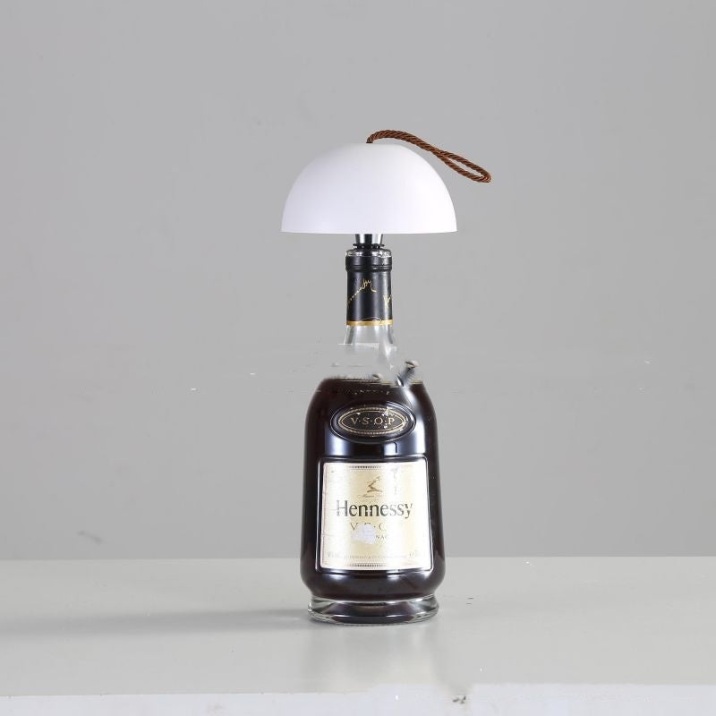 Creative Plug-in Wine Bottle Lights Three-color Dimming Wine Bottle Table Lamp