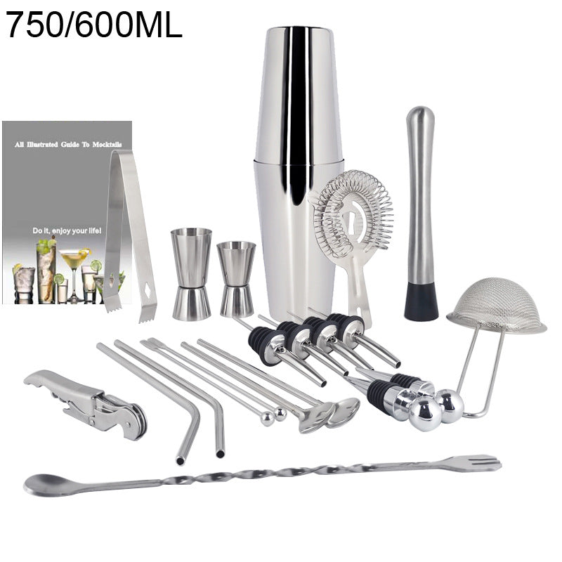 Juego de mezclador de vino Boston Cocktail Shaker Bar Tools