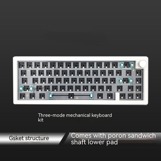 Three-model Customized DIY With Knob Support Hot Plug RGB Backlit Mechanical Keyboard Kit