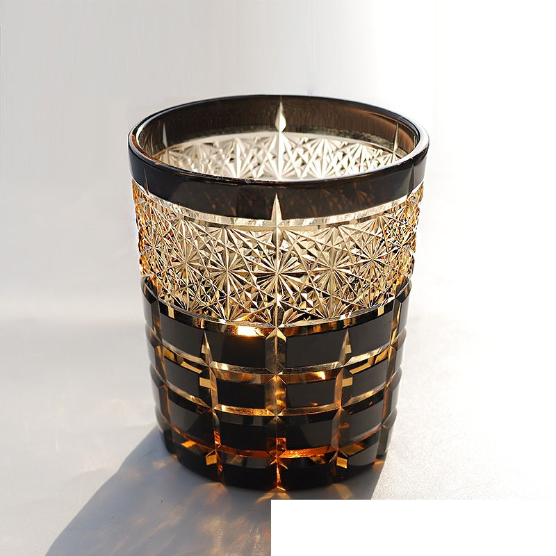 Asterism Crystal Glass Hand Carved Water Cup