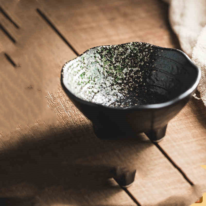 Assiette en céramique pour tremper les sauces, petite taille, vaisselle de style japonais