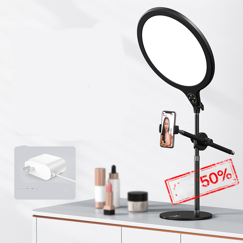 Lampe de beauté pour Photo plein écran, téléphone portable, support télescopique de remplissage au sol pour bureau