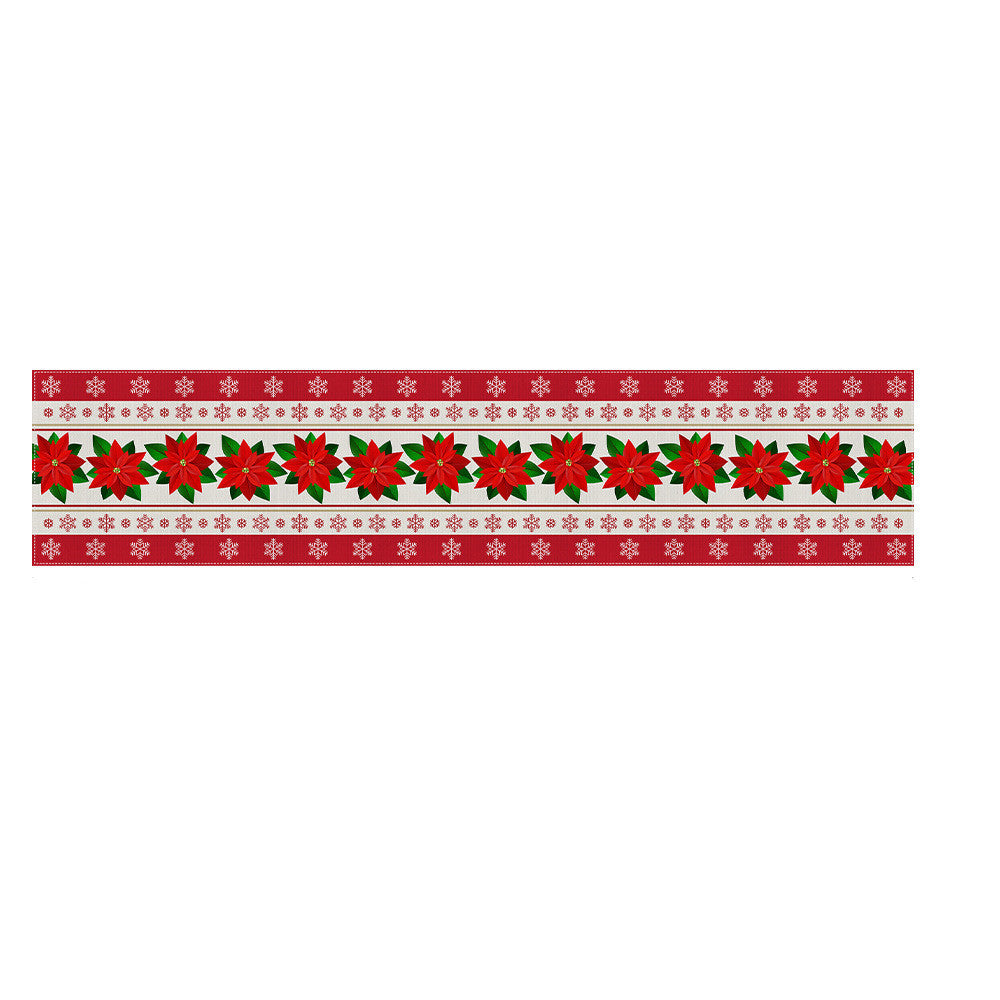 Christmas Polyester Tablecloth Holiday Decoration