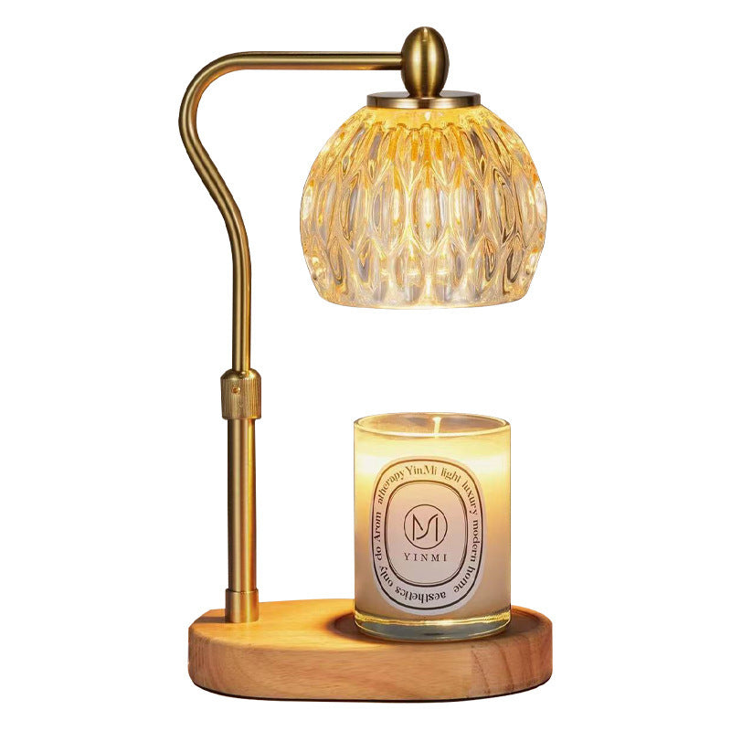 New Adjustable Wax Glass Incense Burner Table Lamp