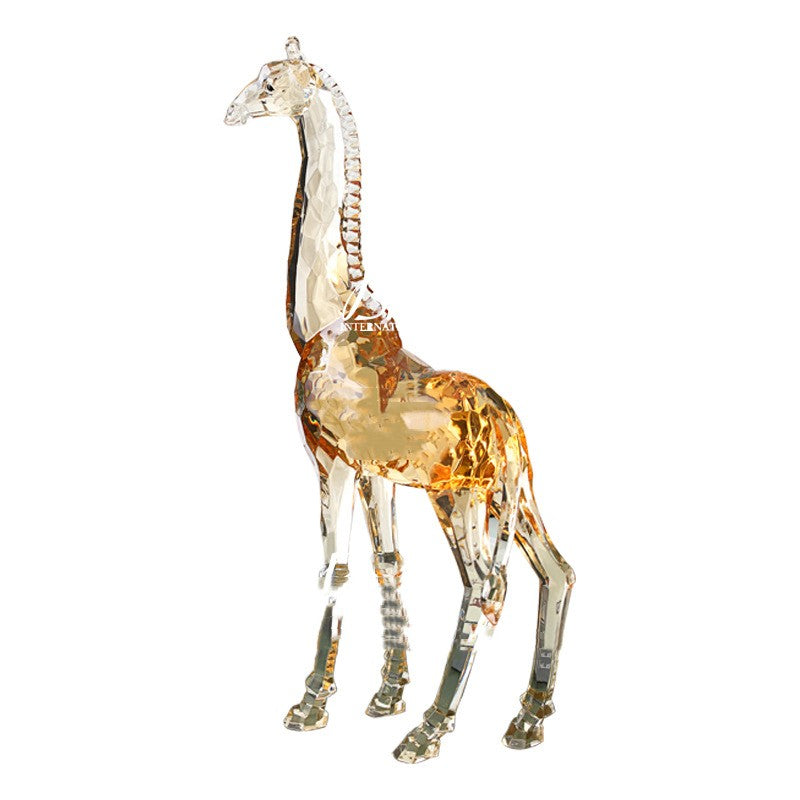 Bureau girafe debout animal ambre