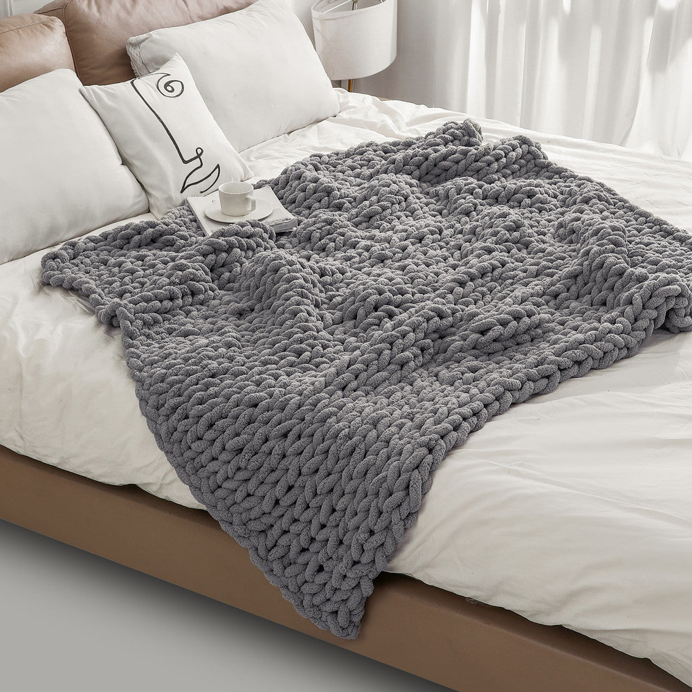 Chenille Thick Thread Blanket Hand-woven Air Conditioning Blanket