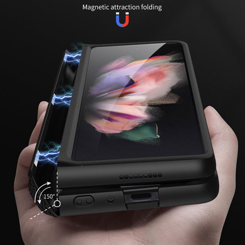 Magnetic Leather Folding Screen Light Luxury Thin Protective Case