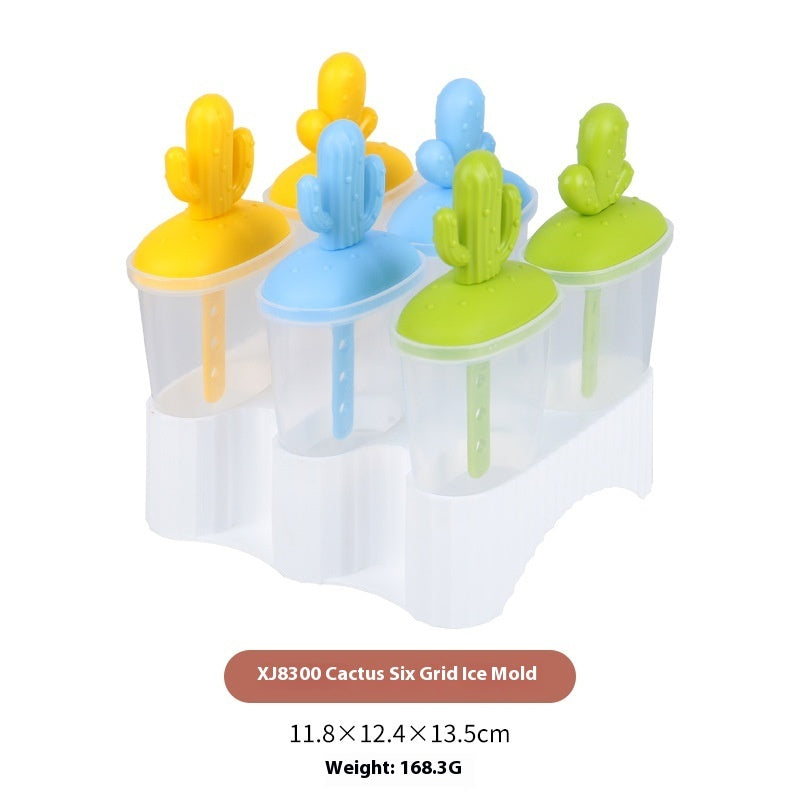 Cactus Four Grid Six Grid Ice Lollipop Mould Ice-cream Mould