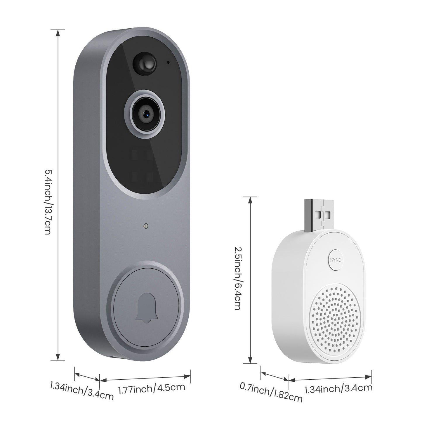 Cámara inalámbrica con timbre visual inteligente M50