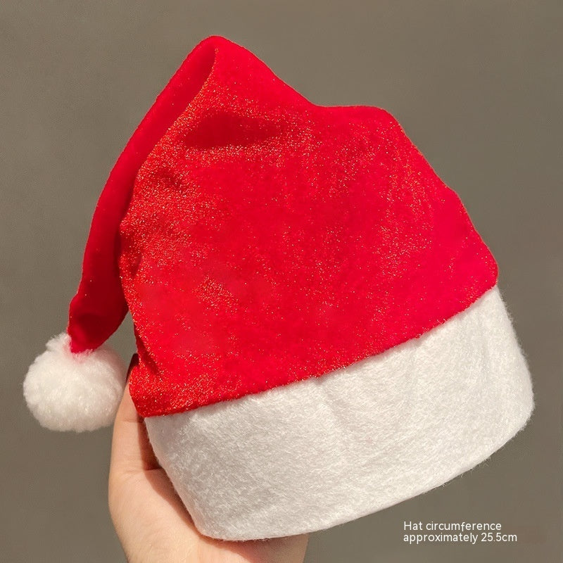 Chapeau de décoration de Noël en peluche créatif