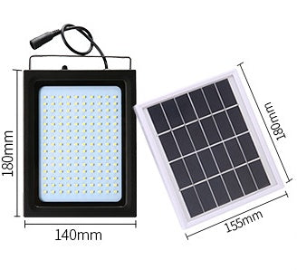 Projecteur solaire à large faisceau, avec frais d'électricité annuels, éclairage rural de toit, de balcon, de jardin et de rue