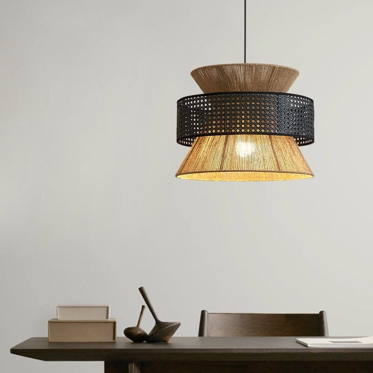 Japanese Style Hemp Rope Ceiling Lamp