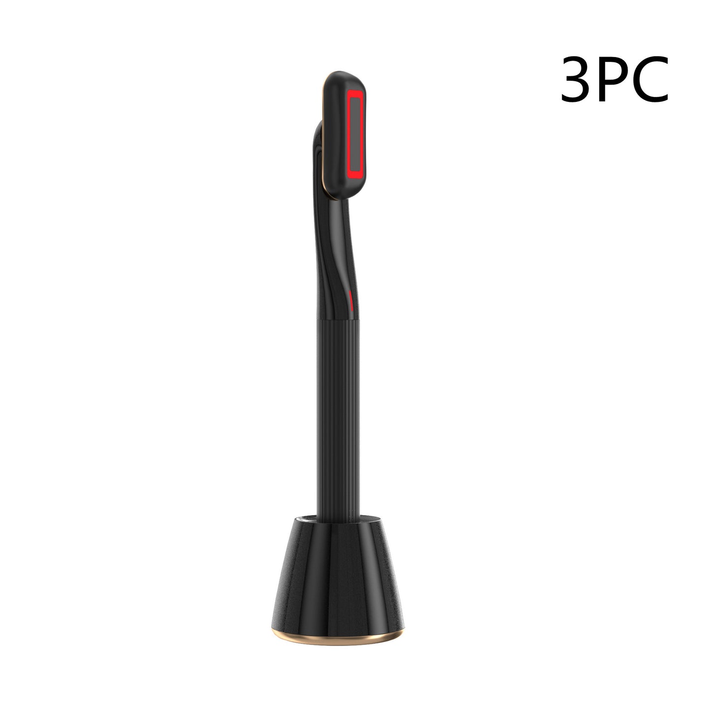 Nouveau Massage oculaire rotatif à 360 degrés amélioré, chaleur thérapeutique, Massage du visage, lumière LED rouge, outil de soins de la peau 5 en 1, baguette