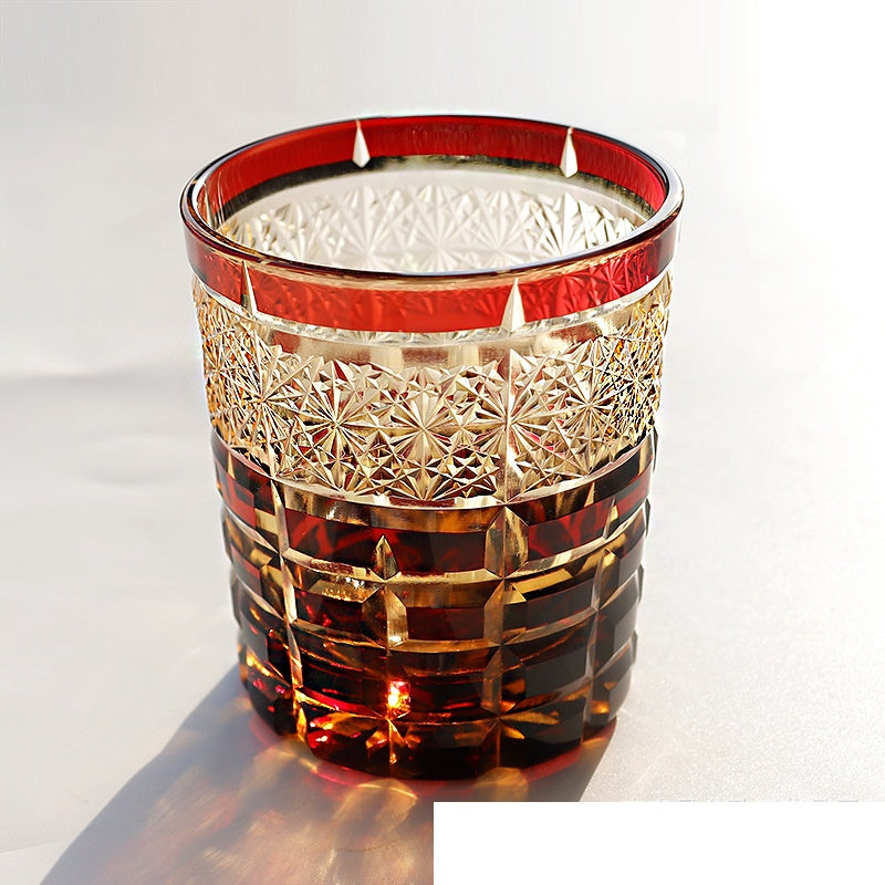 Asterism Crystal Glass Hand Carved Water Cup