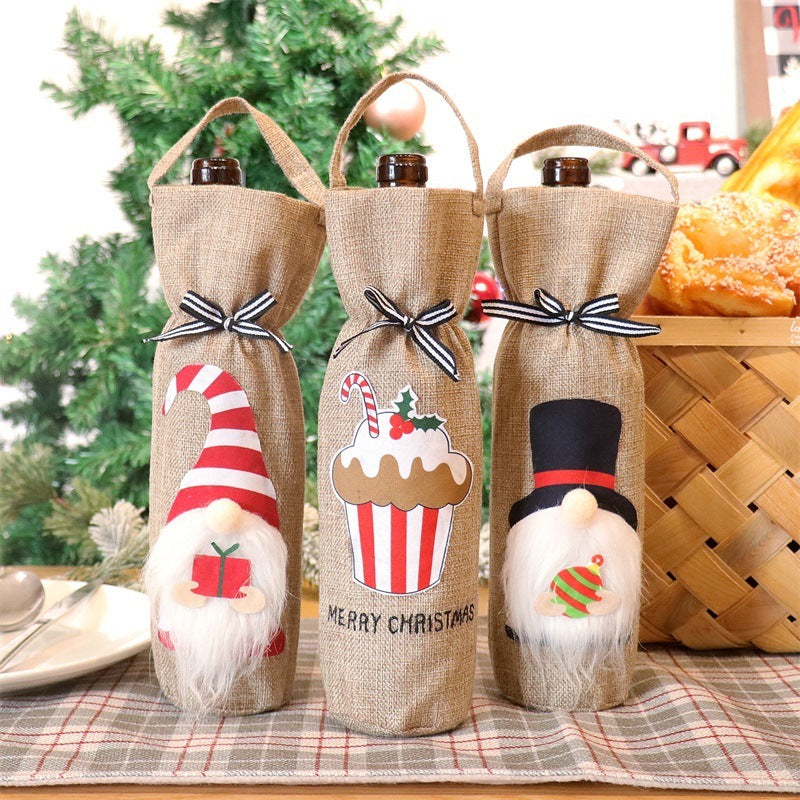 Christmas Decoration Supplies Bottle Cover