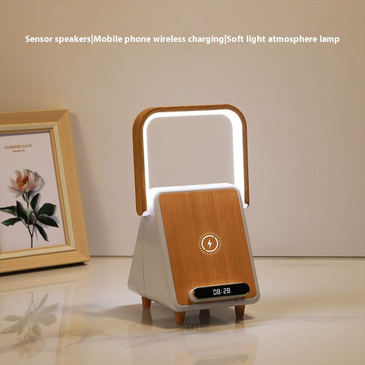 Wireless Charging Induction Bluetooth Speaker Small Night Lamp