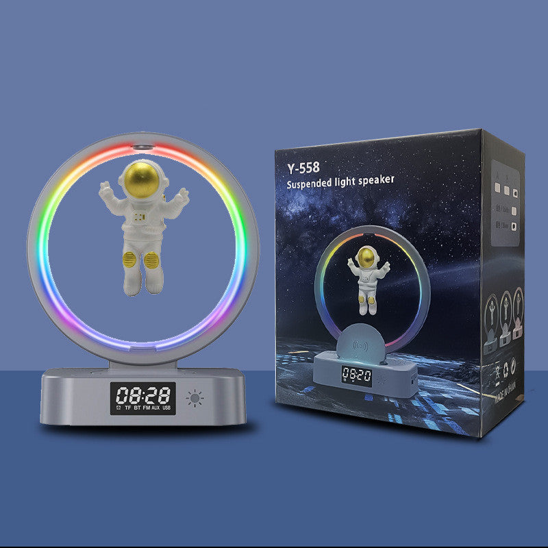 Altavoz Bluetooth de levitación magnética astronauta hogar RGB Mini Radio TWS caja de sonido al aire libre Subwoofer Inalámbrico TF AUX USB