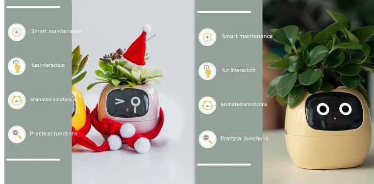 Facial Expression Control Intelligent Flower Pot