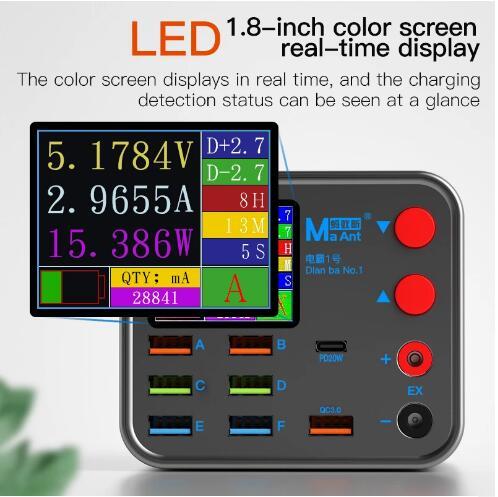 Fast Charging Multi-functional Intelligent Digital Display Charger