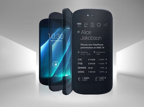 YotaPhone 2 teléfono inteligente ruso de doble pantalla con pantalla de tinta 4G