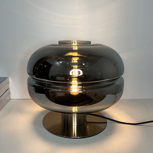 Petite lampe de table de salon minimaliste postmoderne en verre