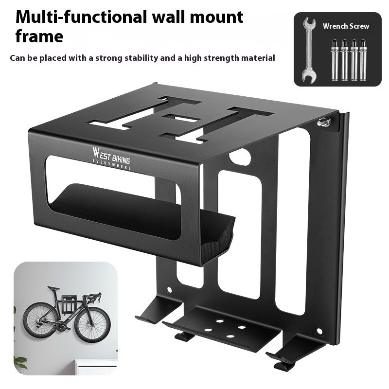 Estante de almacenamiento multifuncional para colgar en la pared de bicicletas